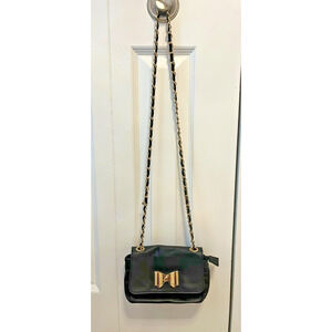Borse In Pelle Made In Italy Genuine Leather Small Black Crossbody Bag Purse